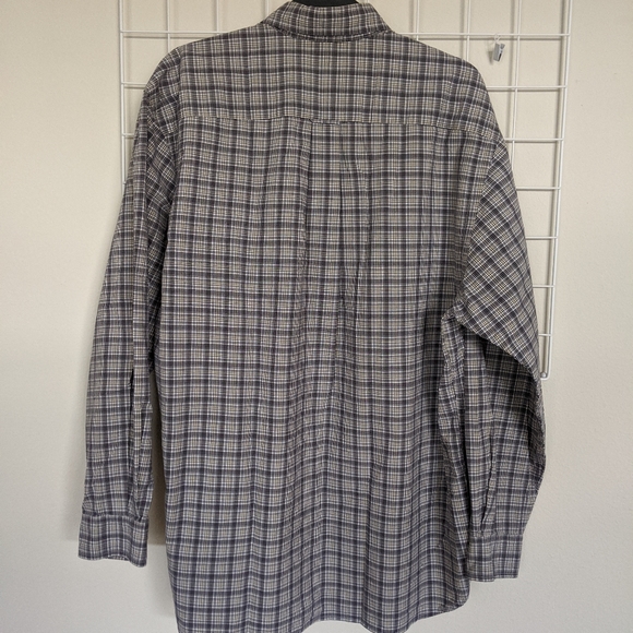 Men's Nautica plaid button down long sleeve - Picture 7 of 8